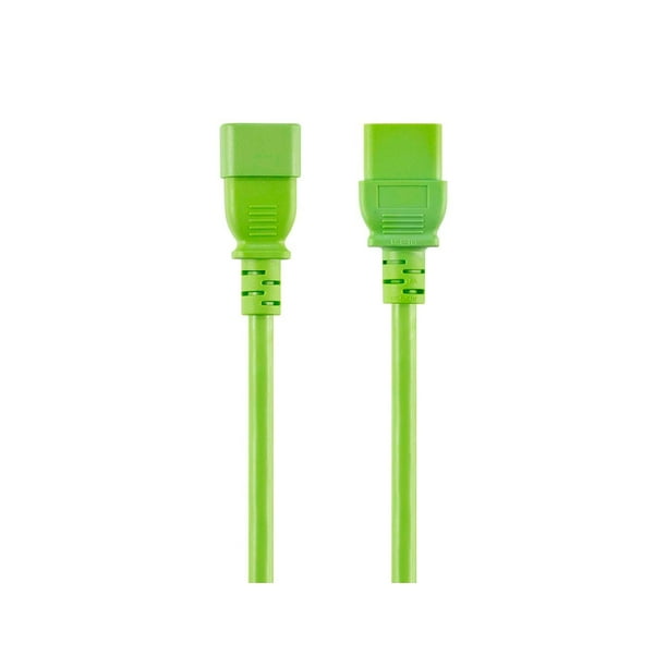 IEC 60320 C14 to IEC 60320 C13 14AWG 15A/1875W SJT 100-250V Blue 4ft Monoprice Extension Cord IEC 60320 C14 to IEC 60320 C13 14AWG 15A/1875W SJT 100-250V Blue 4ft Monoprice Extension Cord